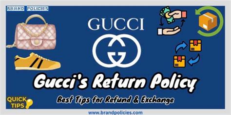 gucci exchange policy online|does gucci give refunds.